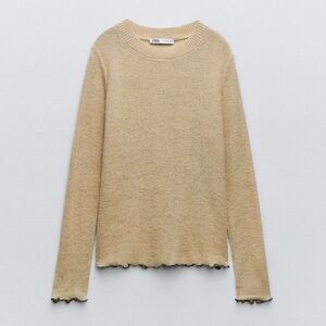 Zara Rolled Knit Sweater NWT